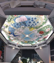 クラブコスメチックス、100年の歳月経て大阪「通天閣」の天井画を復刻