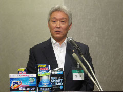 花王・澤田社長、2013年度の総括と2014年度の方針を説明