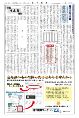 【週刊粧業】矢野経済研究所、2015年度ヘアケア市場を調査
