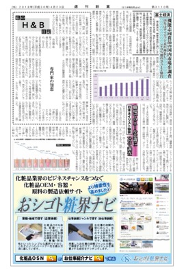 【週刊粧業】富士経済、機能志向食品の国内市場を調査