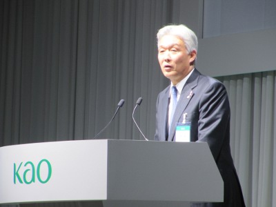 花王・澤田社長、2016年度の取り組みを説明