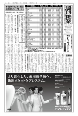 【週刊粧業】2010年度化粧品メーカー売上上位30社ランキング